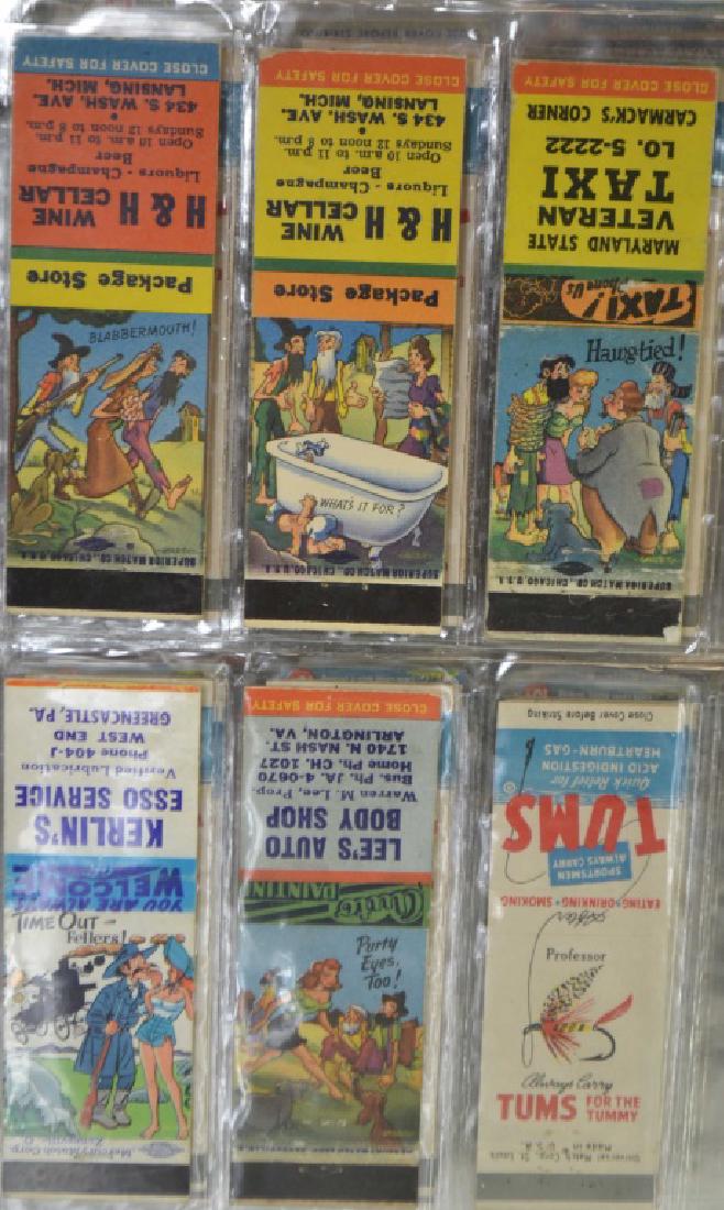 Vintage Match Pack Collection: Vintage Match Pack Collection including: Ohio match pack with horses, Old Oak and Bucket Hotel, Indians of the Southwest, Hunt's Ketchup floral, Nations of the world and more, Pepsi Cola