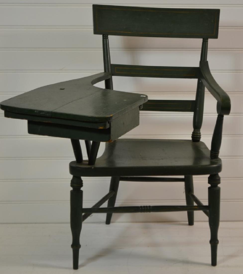 19th C New England, Painted Writing Chair (1 of 3)