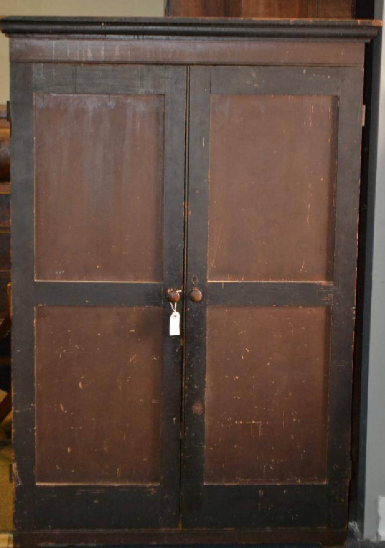 19th C Painted Cupboard (1 of 2)