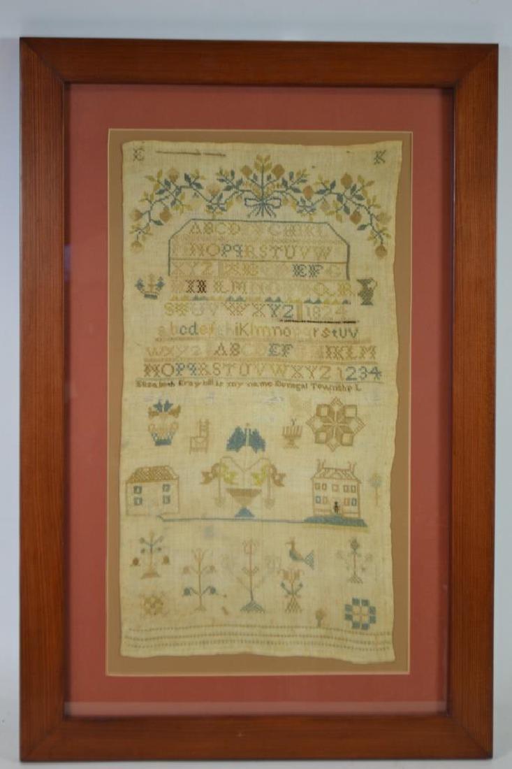 19th C English Alphabet Sampler (1 of 3)