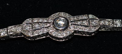 14k White Gold Diamond Tennis Bracelet (1 of 2)