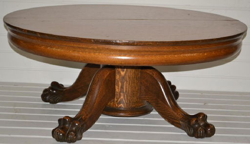 Antique Oak Claw Foot Coffee Table Jan 13 2018 Keystone Auction Llc In Pa