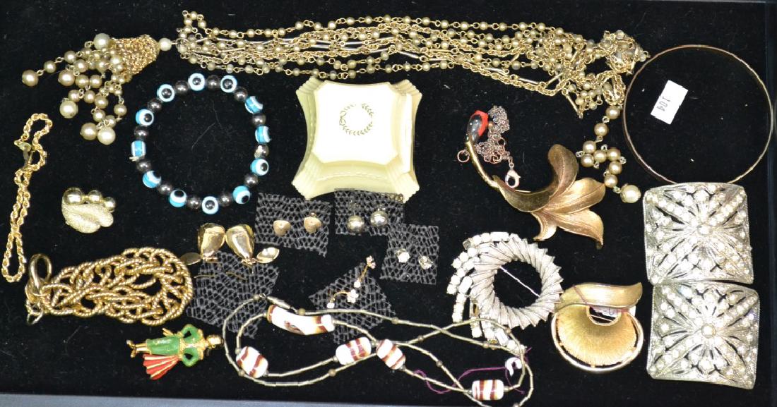Signed Costume Jewelry: Costume jewelry including Mamselle, Coro, BSK, pendants, necklaces, bracelets and more