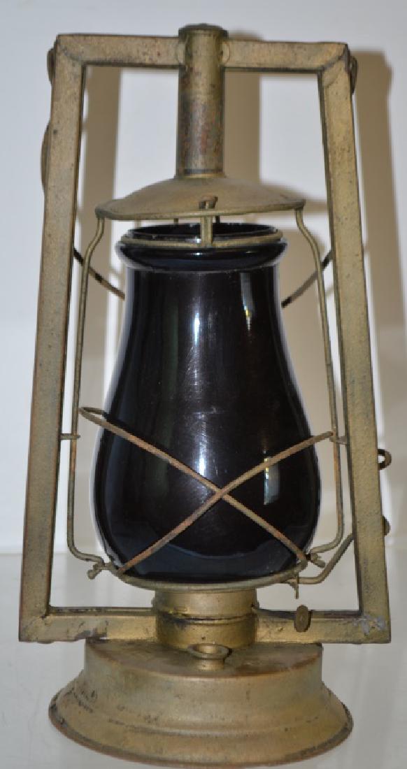 Dietz Victor Lantern With Rare Black Globe Dietz V