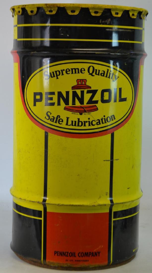 Vintage Pennzoil Grease Drum