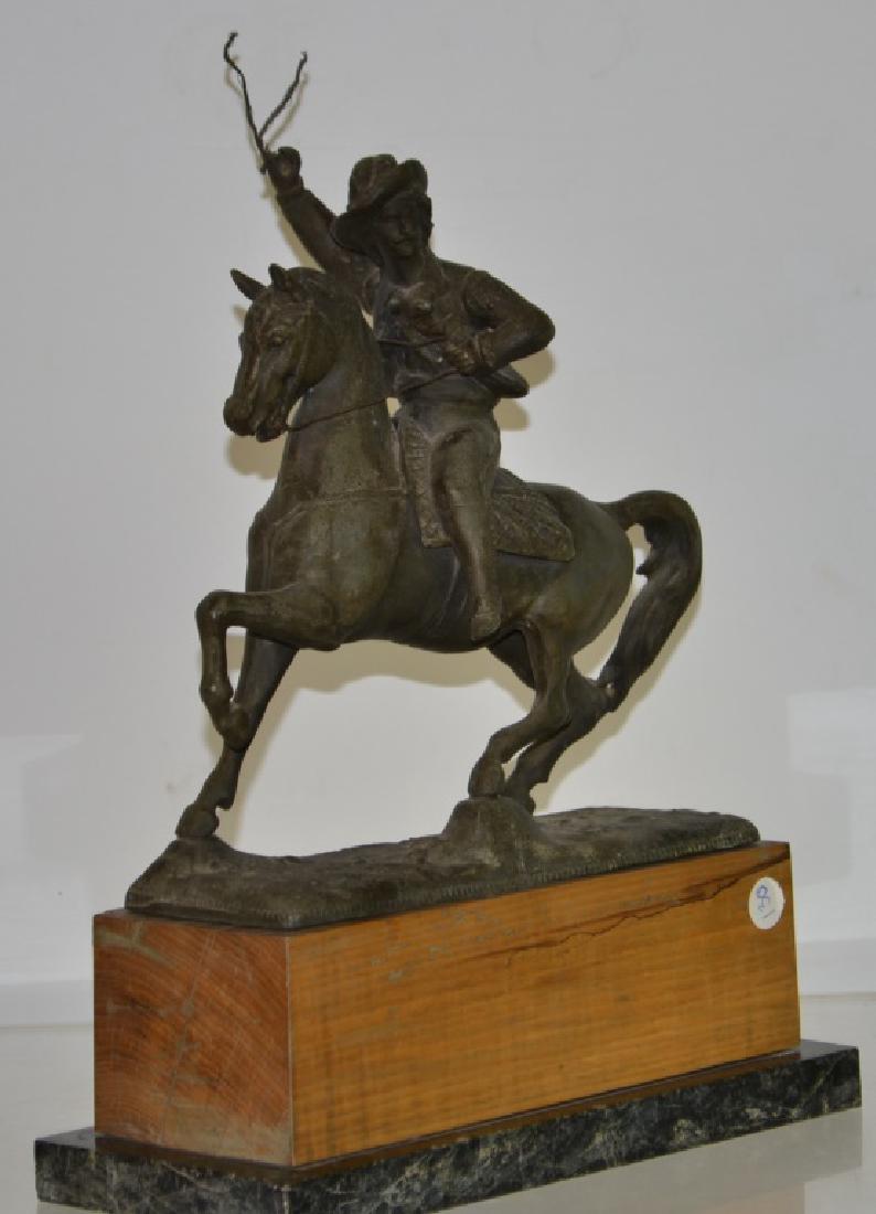 Late 19th Century Clock Topper Topper depicts Buffalo (1 of 3)
