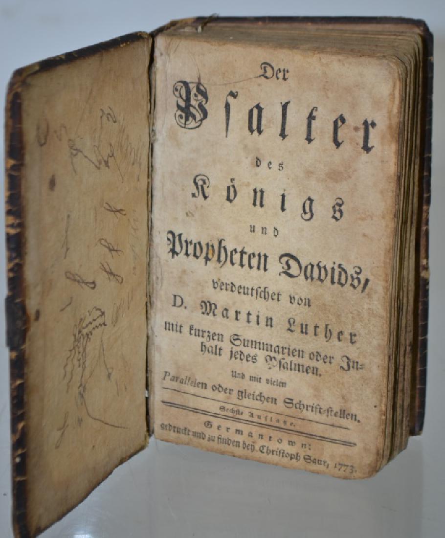 Martin Luther 1773 Book of Scriptures Leather bound and (1 of 2)
