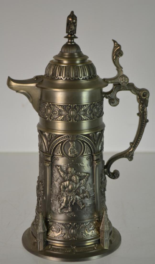 German Pewter Stein Made by Zinn-Galerie. Marked " (1 of 4)