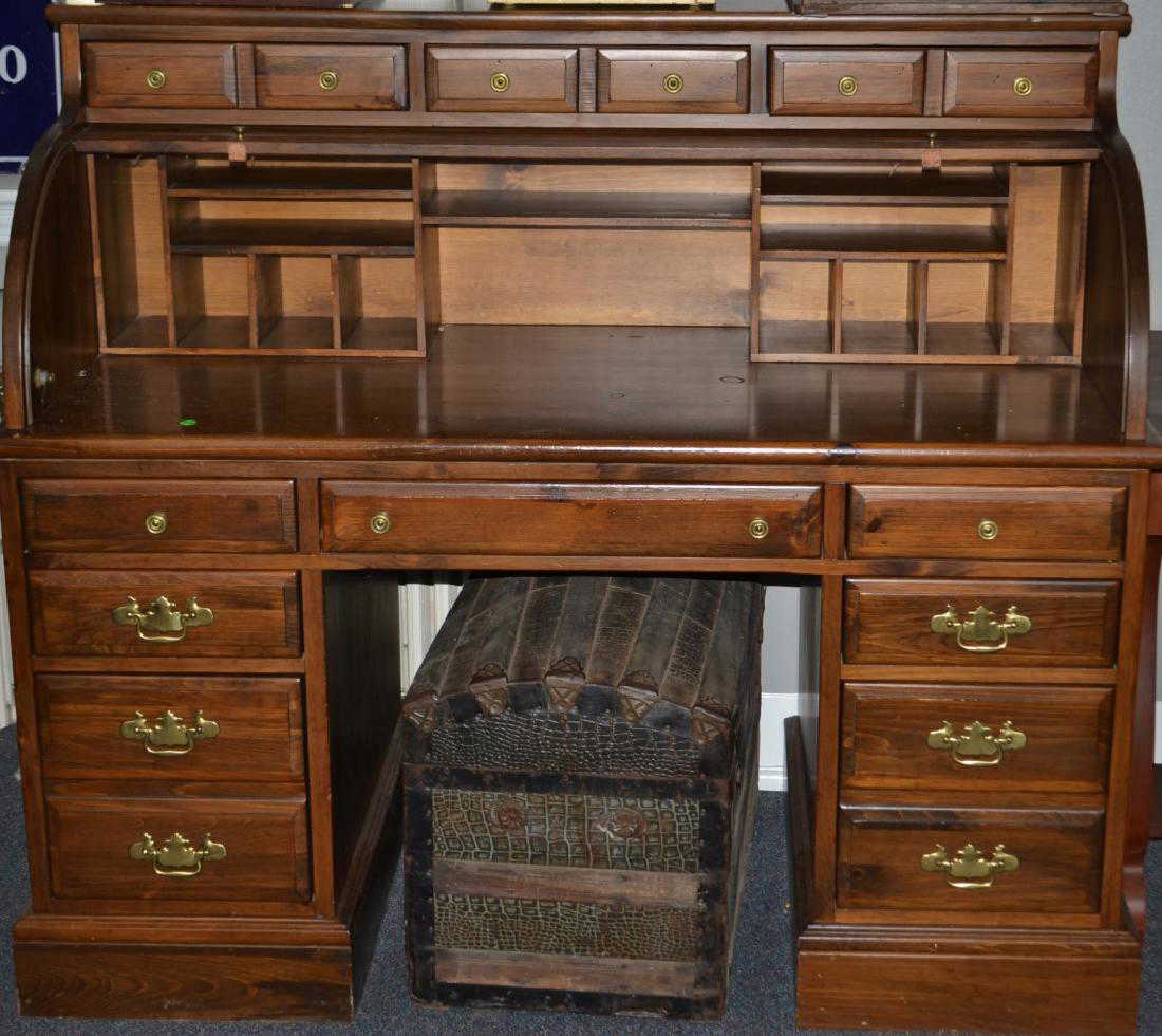 Pine Roll Top Desk Contemporary C Item