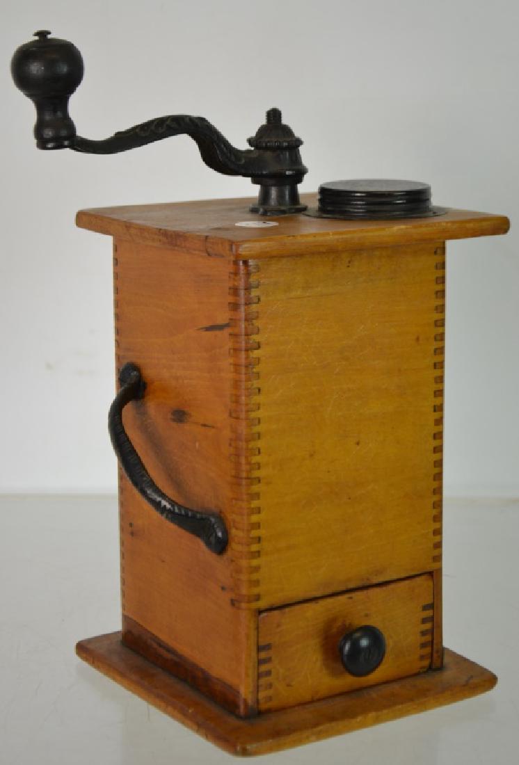 19th Century Coffee Grinder Figure jointed wooden body (1 of 3)