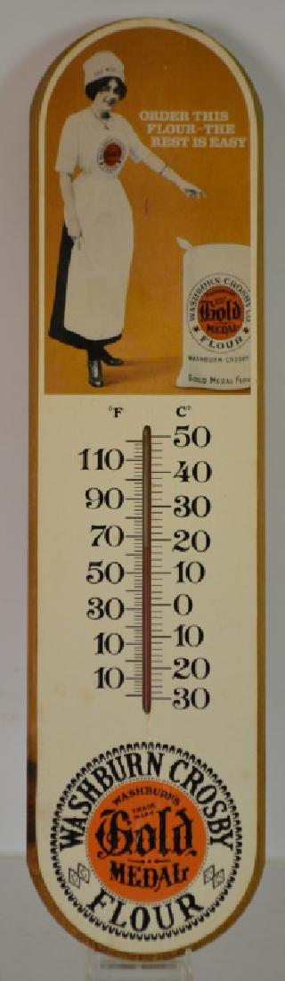 Gold Medal Flour Advertising Thermometer Wood body with (1 of 2)