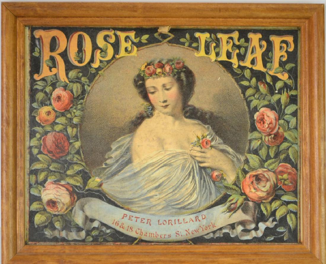 Rose Leaf Perfume Ad Framed cardboard ad. Rose Leaf by (1 of 3)