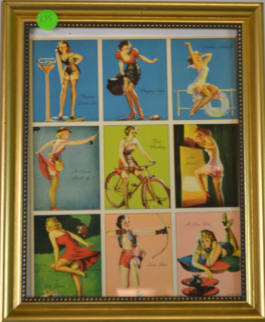 1941 American Beauty Tobacco Card Sheet Full sheet with (1 of 4)