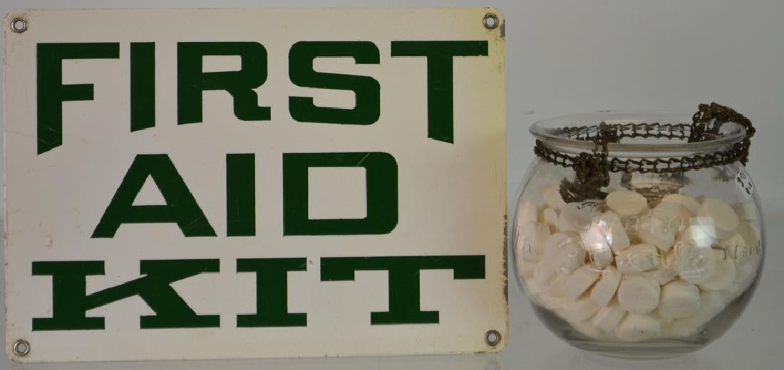 2 piece Pharmacy Grouping Including a Rexall hanging (1 of 3)