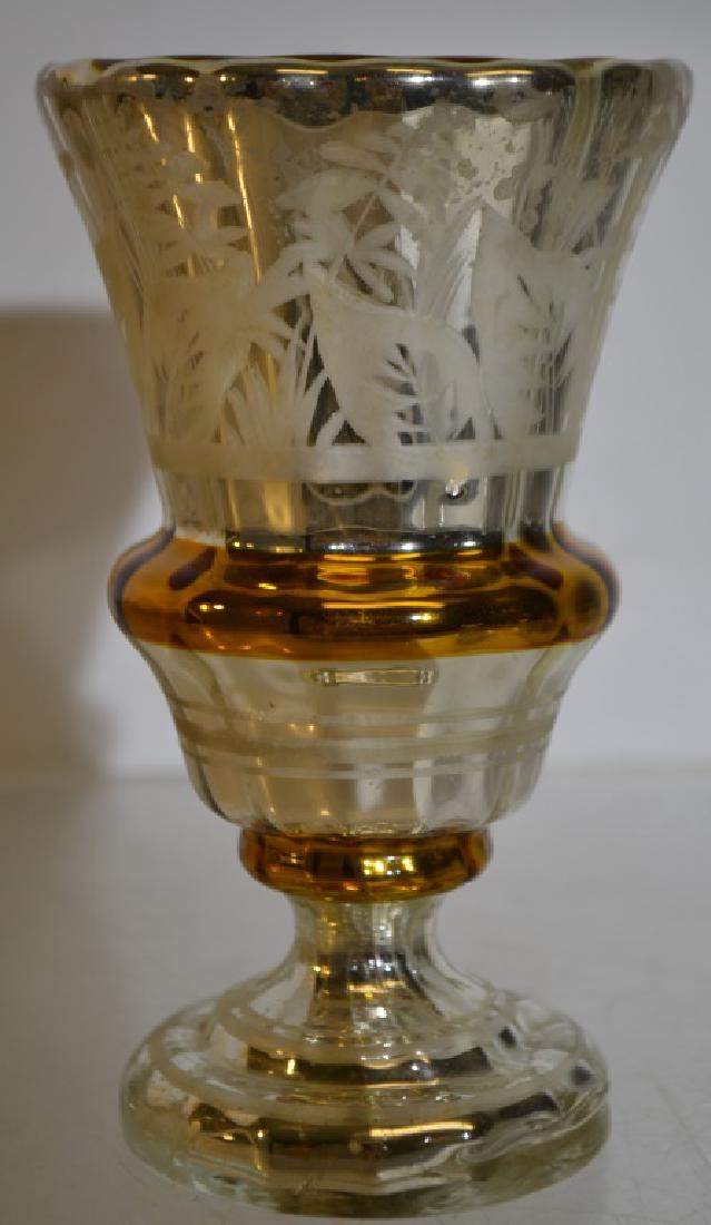 Mercury Glass and Gold Vase Vase is in outstanding (1 of 3)
