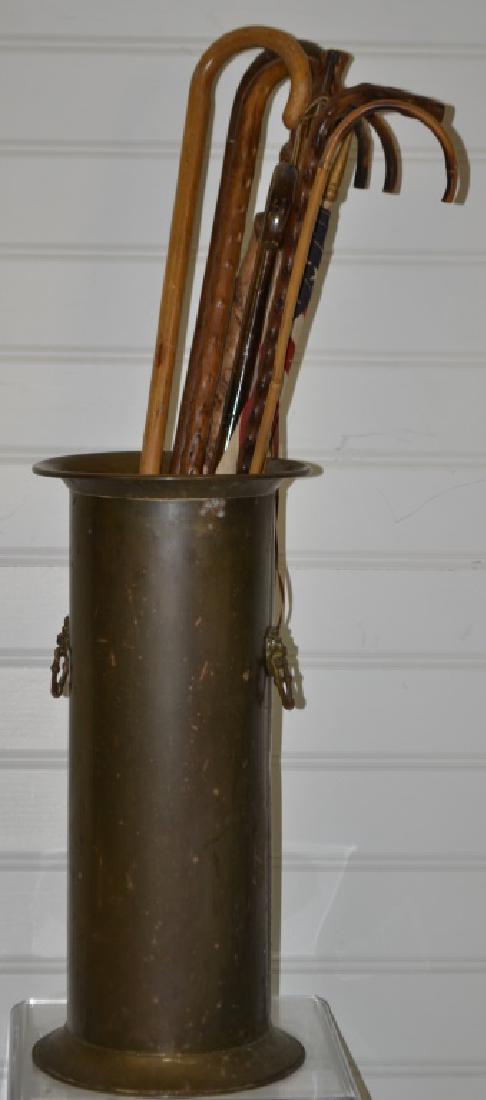 Brass Umbrella Stand with Canes Umbrella stand is (1 of 2)