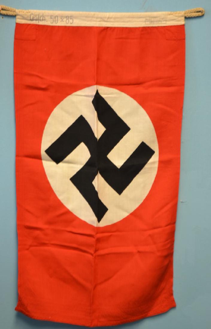 Nazi German Sub Flag: Nazi German submarine service flag which was flown when the subs left their docks