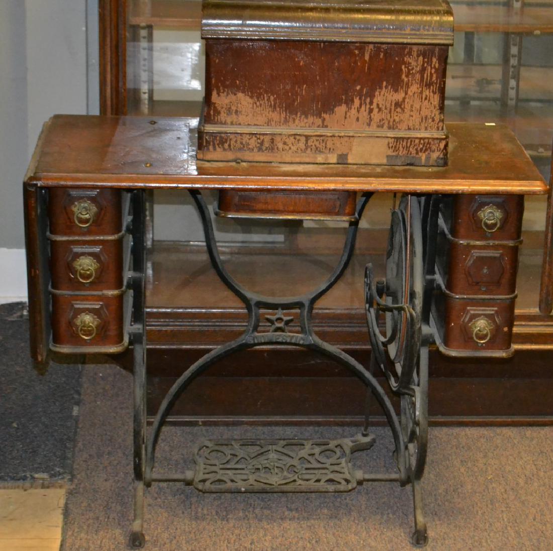 Oak Treadle Sewing Machine (1 of 3)