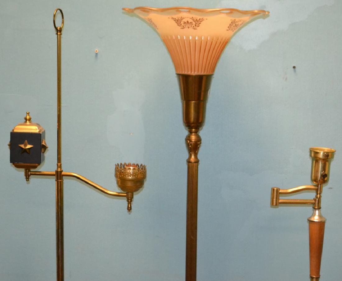 3 Mid Century Floor Lamps (1 of 2)