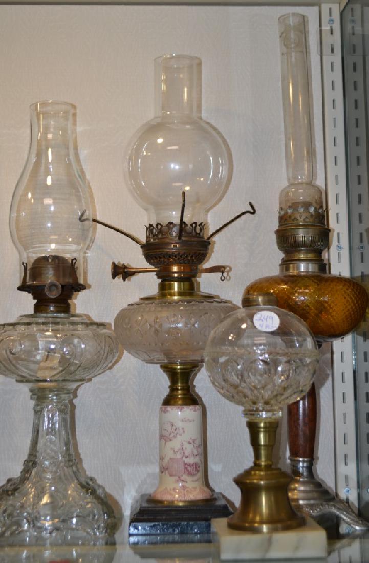 Victorian Oil Lamp Grouping