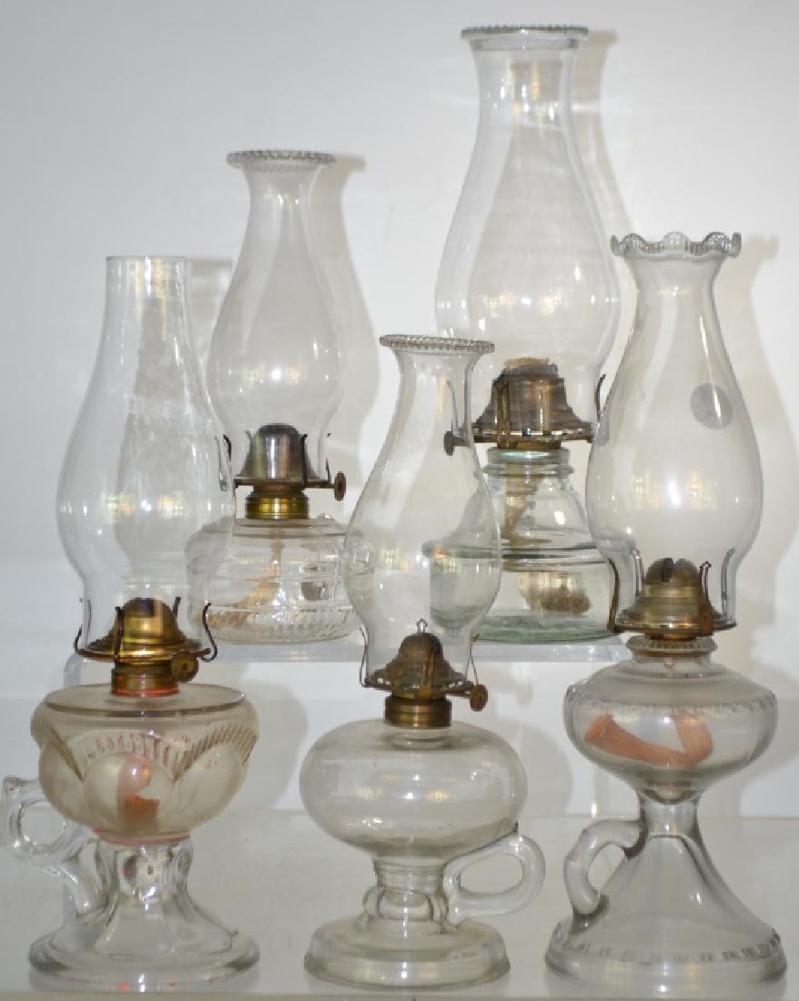 Five Victorian Oil Lamps (1 of 2)