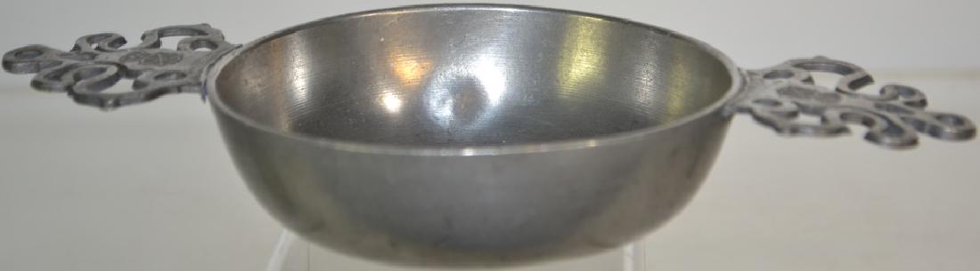 19th Century Dutch Pewter Porringer (1 of 3)