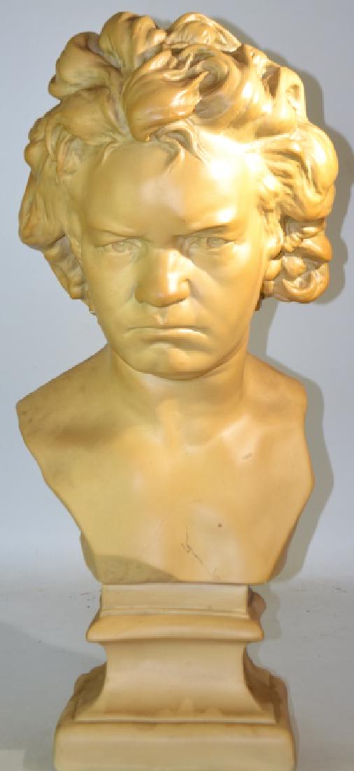 Large Plaster Bust of Beethoven (1 of 2)