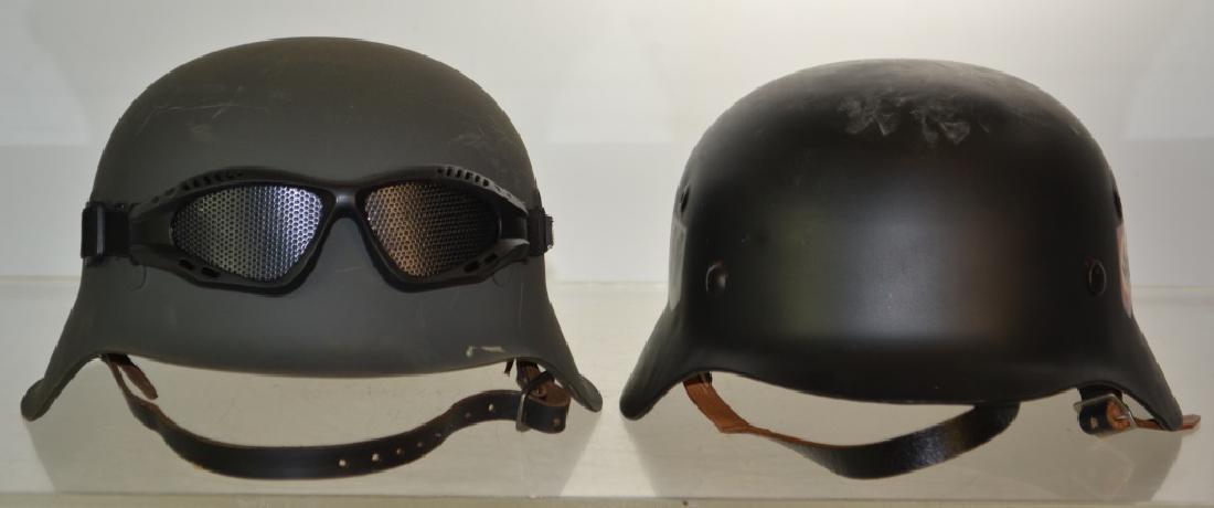 Two Contemporary WWII German Helmets (1 of 3)