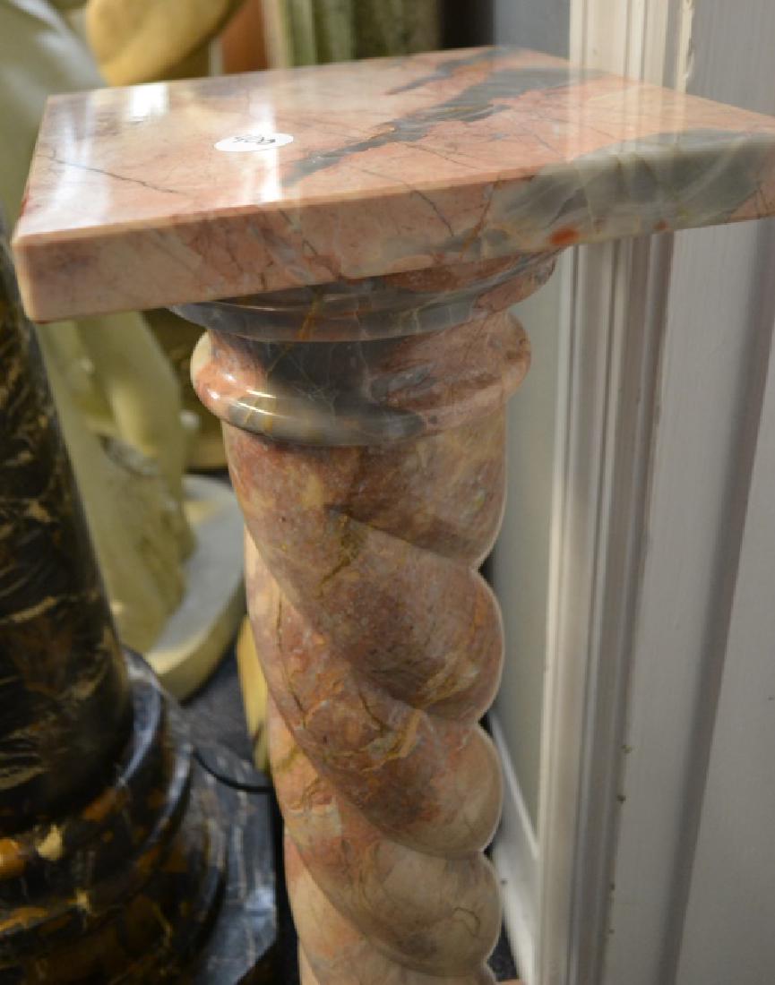 Pink Italian Marble Pedestal (1 of 3)