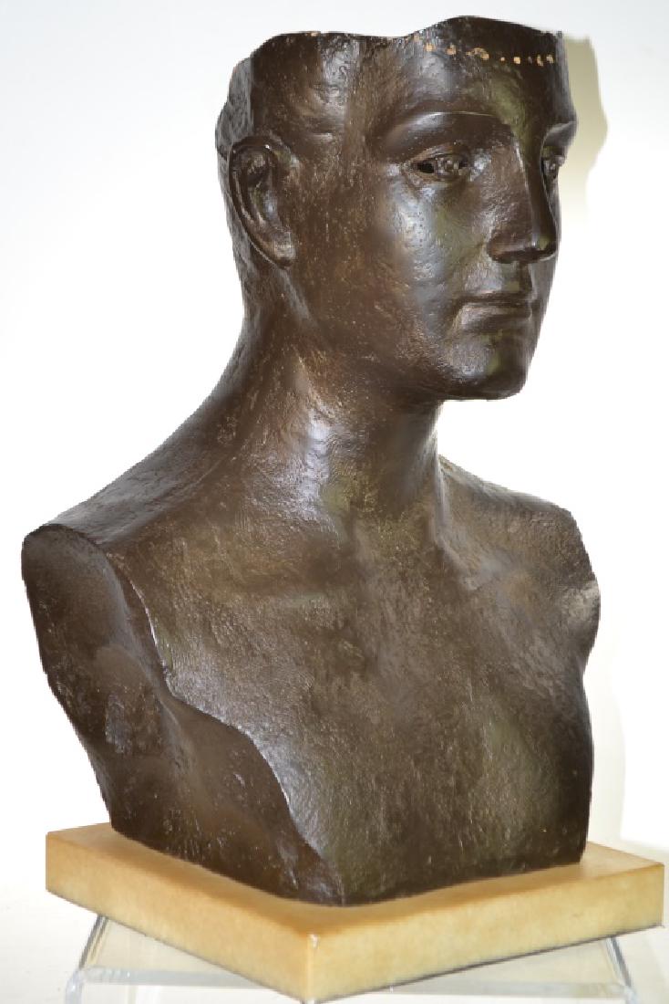 Large Bronze Bust of a Man (1 of 2)