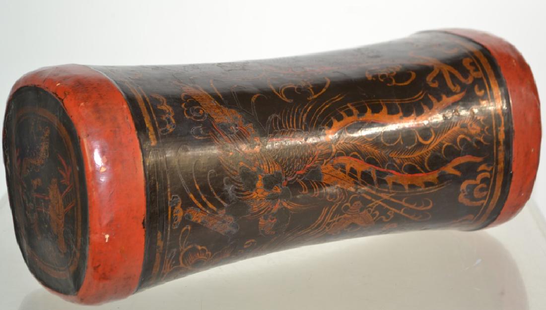 19th Century Japanese Leather Headrest (1 of 4)