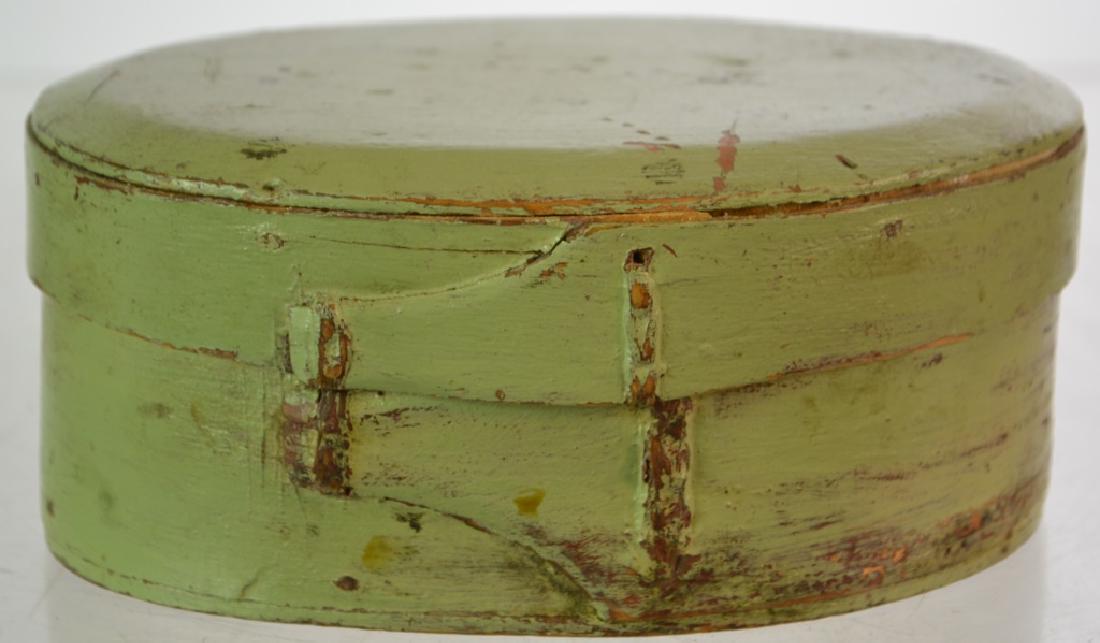 Shaker Green Painted Pantry Box 19th C (1 of 3)