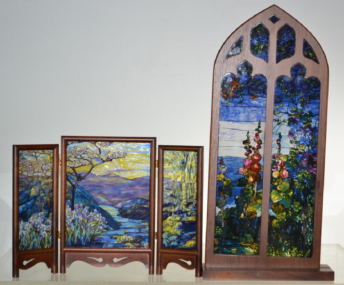 Two Miniature Stained Glass Items (1 of 2)