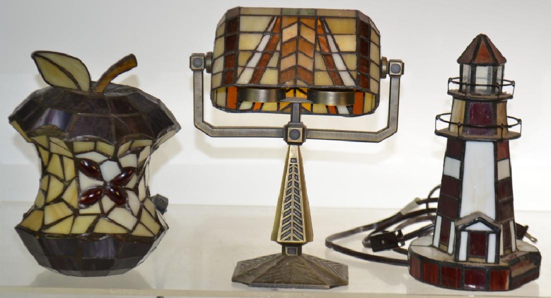 Figural Stained Glass Lighting Group (1 of 4)