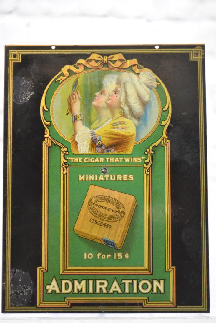 A Tin "Admiration" Cigar Sign (1 of 2)