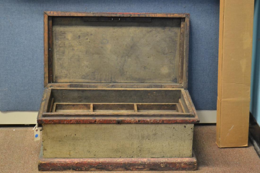19th Century Painted Tool Chest (1 of 3)