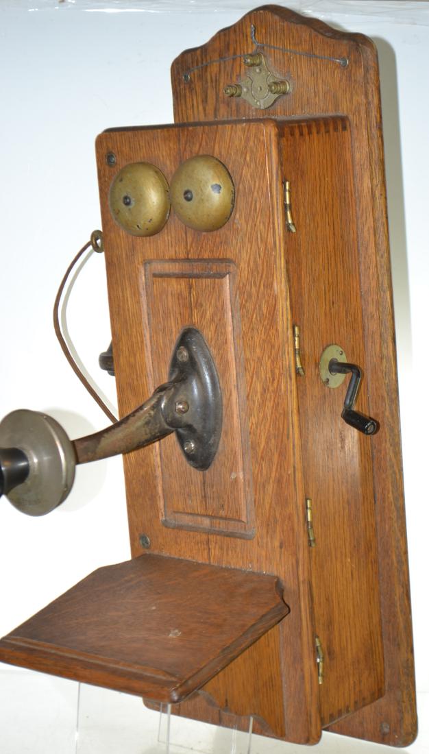 Vintage Oak Wall Phone (1 of 4)