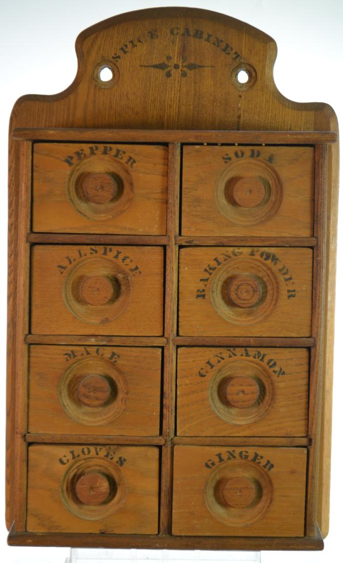 Oak Apothecary/Spice Cabinet (1 of 4)