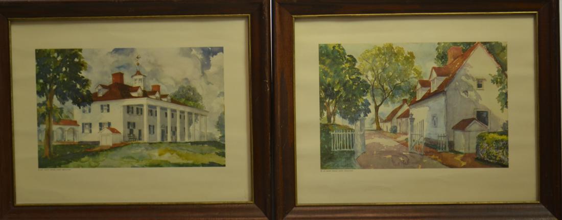 Two Historical Prints of Mt. Vernon (1 of 5)
