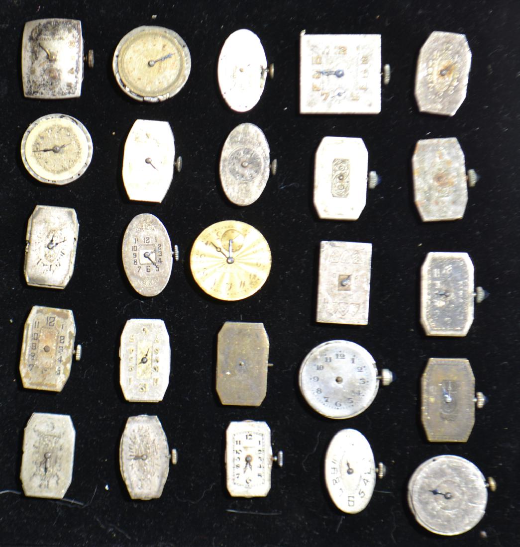 Watch Movements: Including Normis Swiss, Bulova and many other vintage movements.