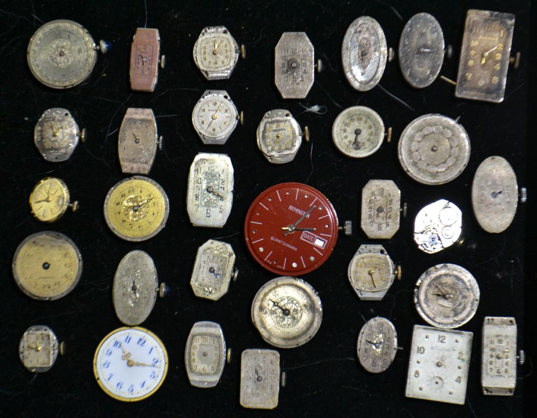 Watch Movements: Including Remington, Bulova, Montauk and more.