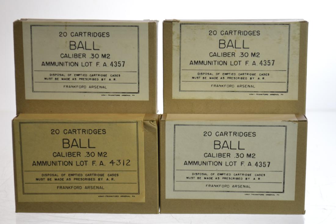 Four Vintage Cartridge Boxes (complete) (1 of 1)