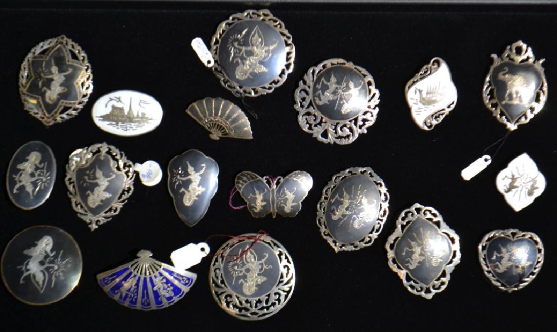 Sterling Damascene Siam Jewelry Grouping (1 of 1)