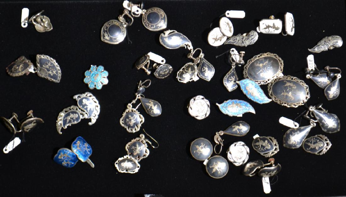 Damascene Siam Sterling Earring Collection (1 of 1)