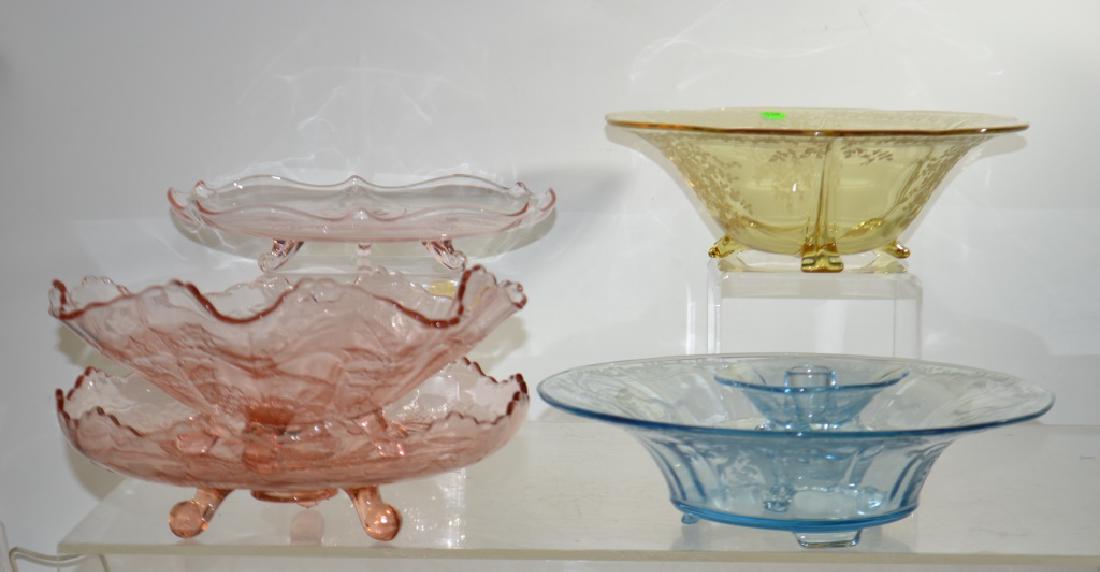 Etched Blue Console Set and More (1 of 1)