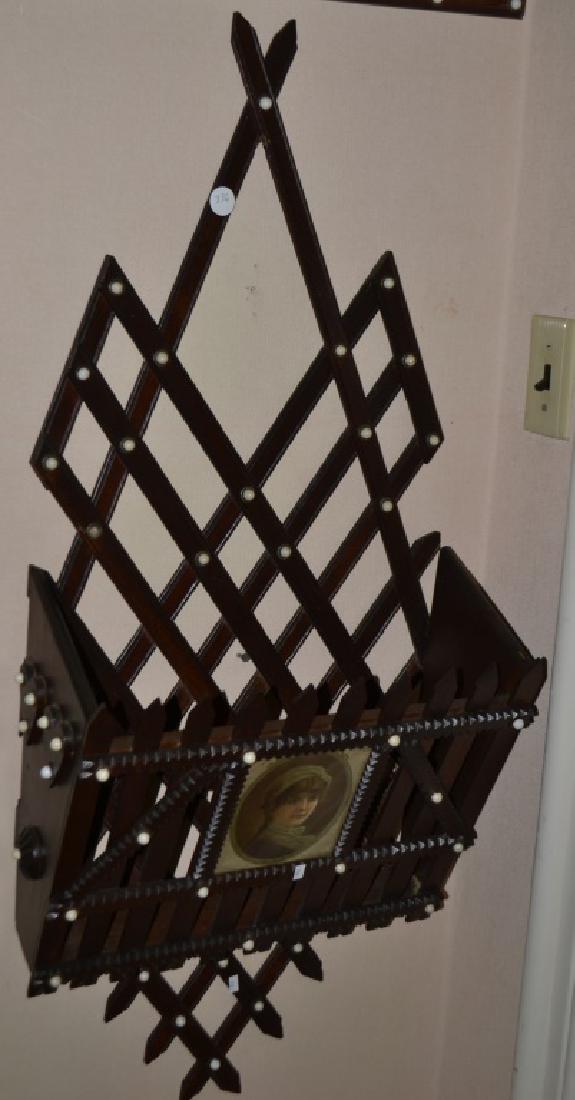 Victorian Hanging Magazine Rack (1 of 2)