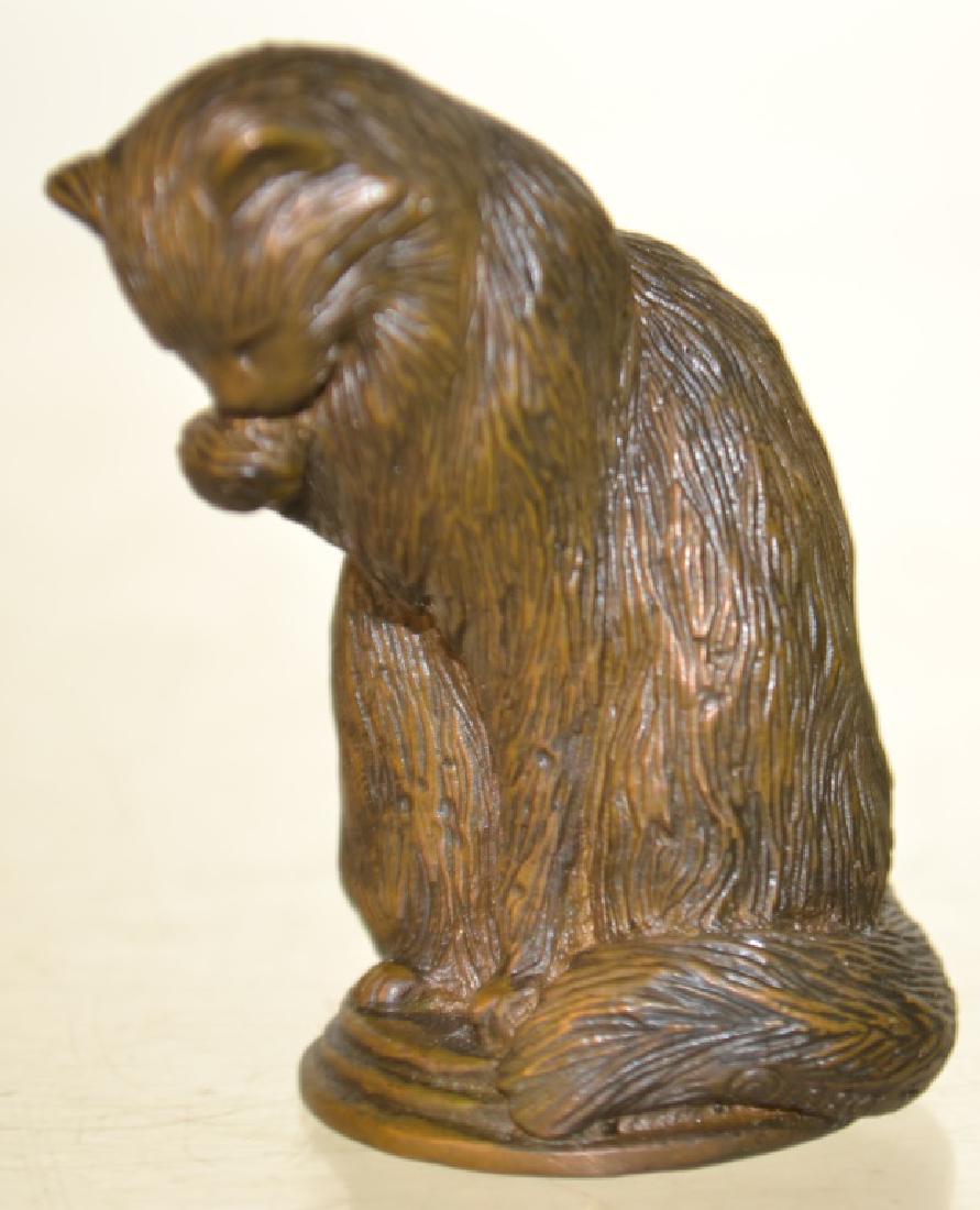 Miniature Bronze of a Cat (1 of 3)
