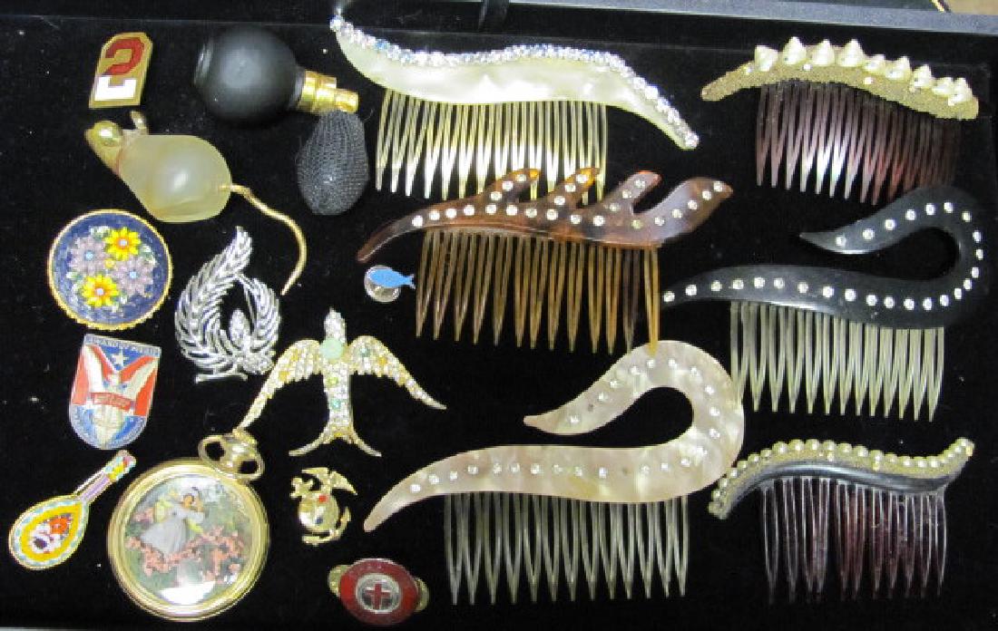 Celluloid Combs and Costume Jewelry (1 of 2)