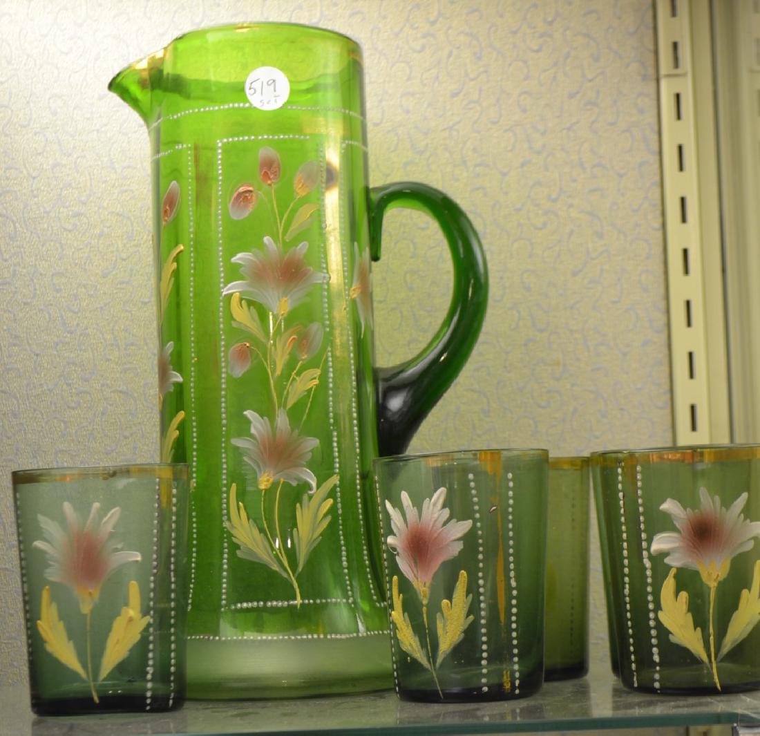 Enameled Victorian Water Set (1 of 2)