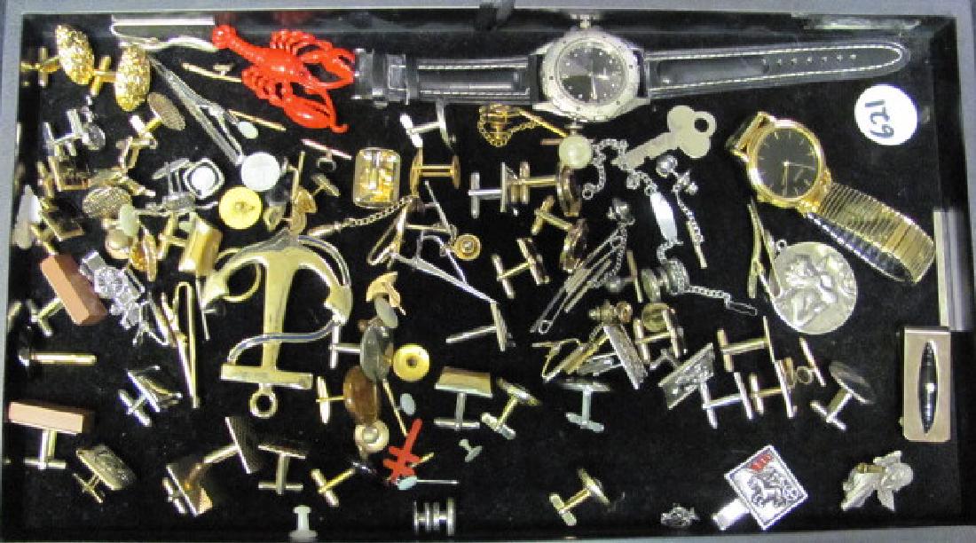 Men's Cufflinks, Tie Bars and Watches (1 of 1)